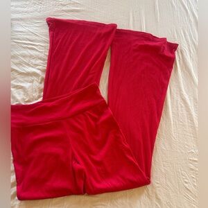 No Boundaries Bold Red Ribbed Pants - small NWOT